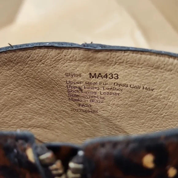 Madewell Becca Bootie Rich Brown Multi Haircalf 6.5 M